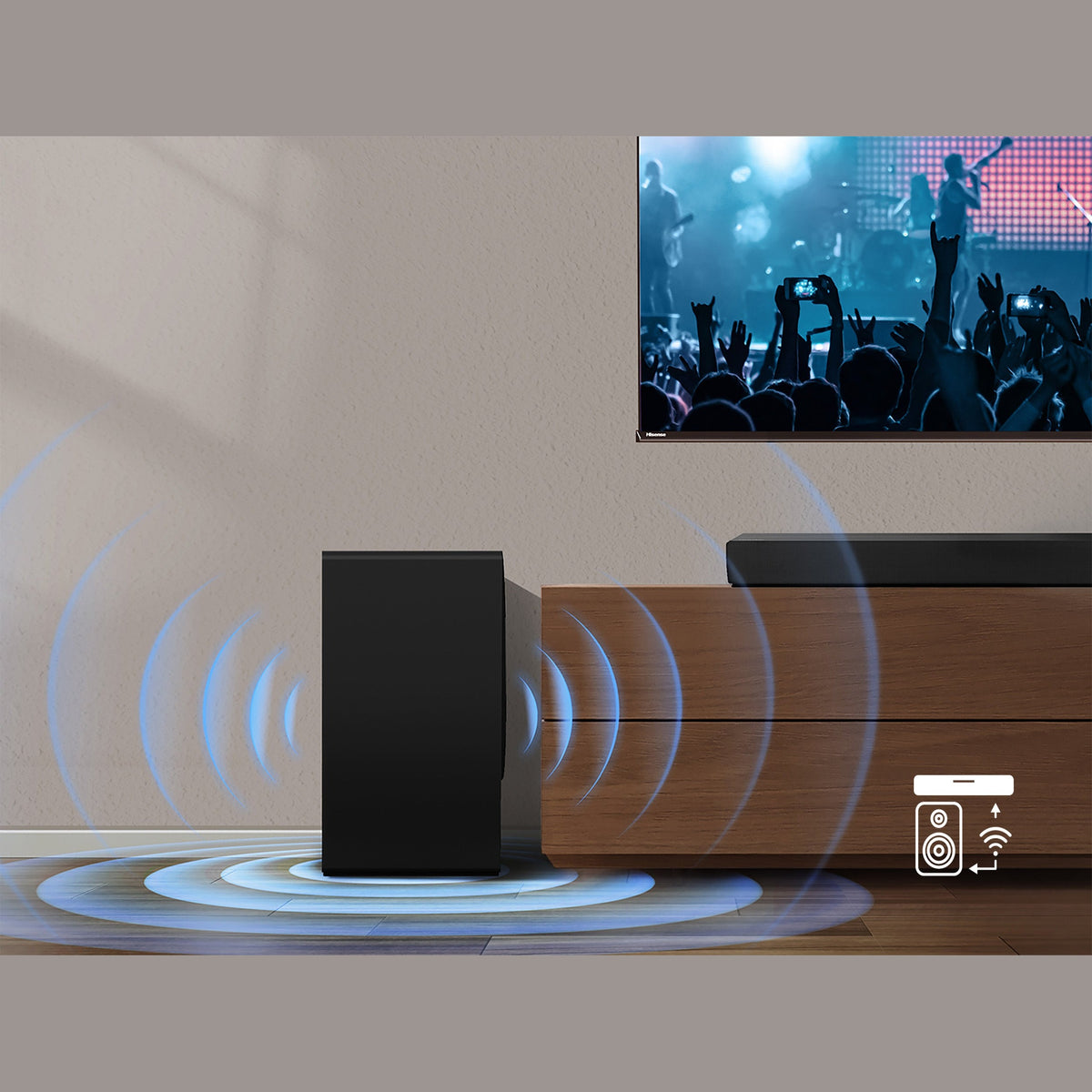 Hisense AX3100Q 3.1CH Dolby Atmos Soundbar with Wireless Subwoofer