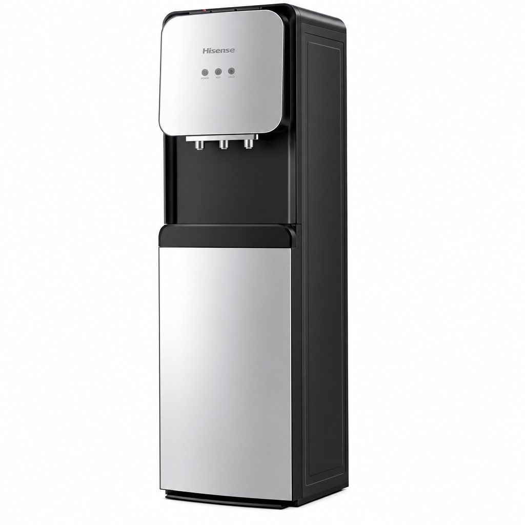 Hisense water dispenser angled view