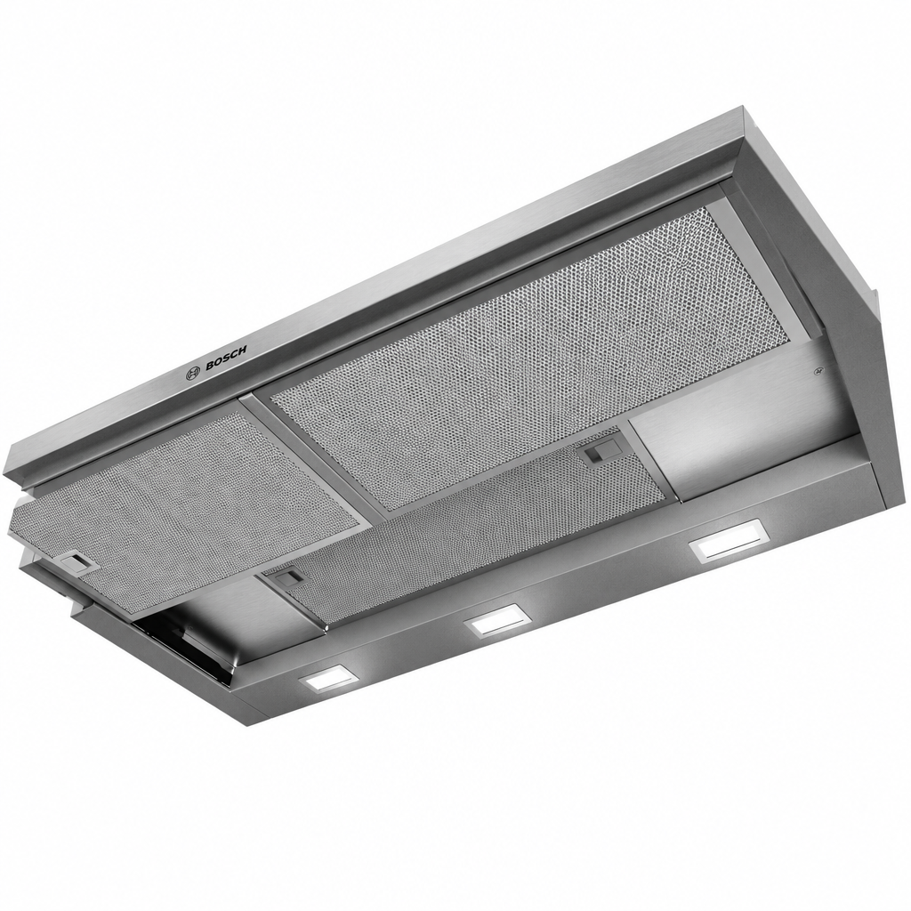 Bosch DFS097A51B Series 4 Telescopic Cooker Hood, 90cm, Silver Metallic