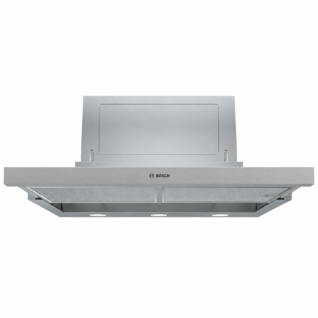 Bosch DFS097A51B Series 4 Telescopic Cooker Hood, 90cm, Silver Metallic