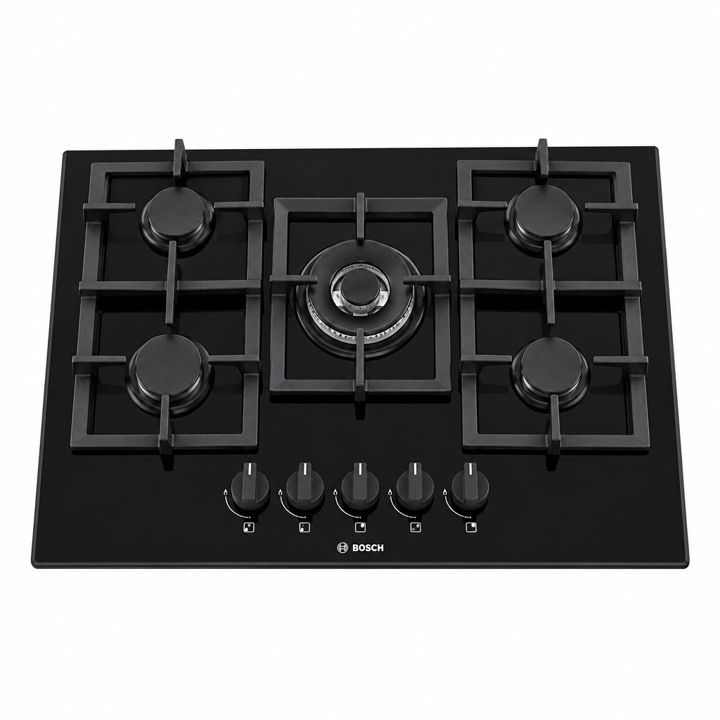 Bosch PRS9A6D70 Series 8 Gas Hob, 90cm, Black