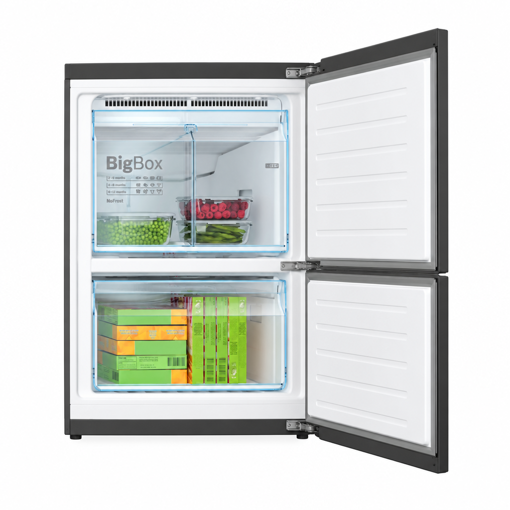 Bosch KGN56LB305 Series 6 Bottom Freezer Fridge Freezer, 560L, Black