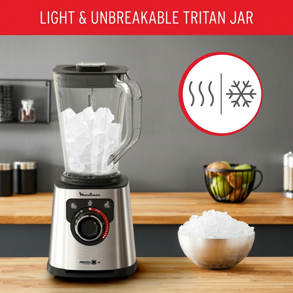 Moulinex PerfectMix+ High-Speed Blender 1200W, 2L Tritan Jar | LM88HD27