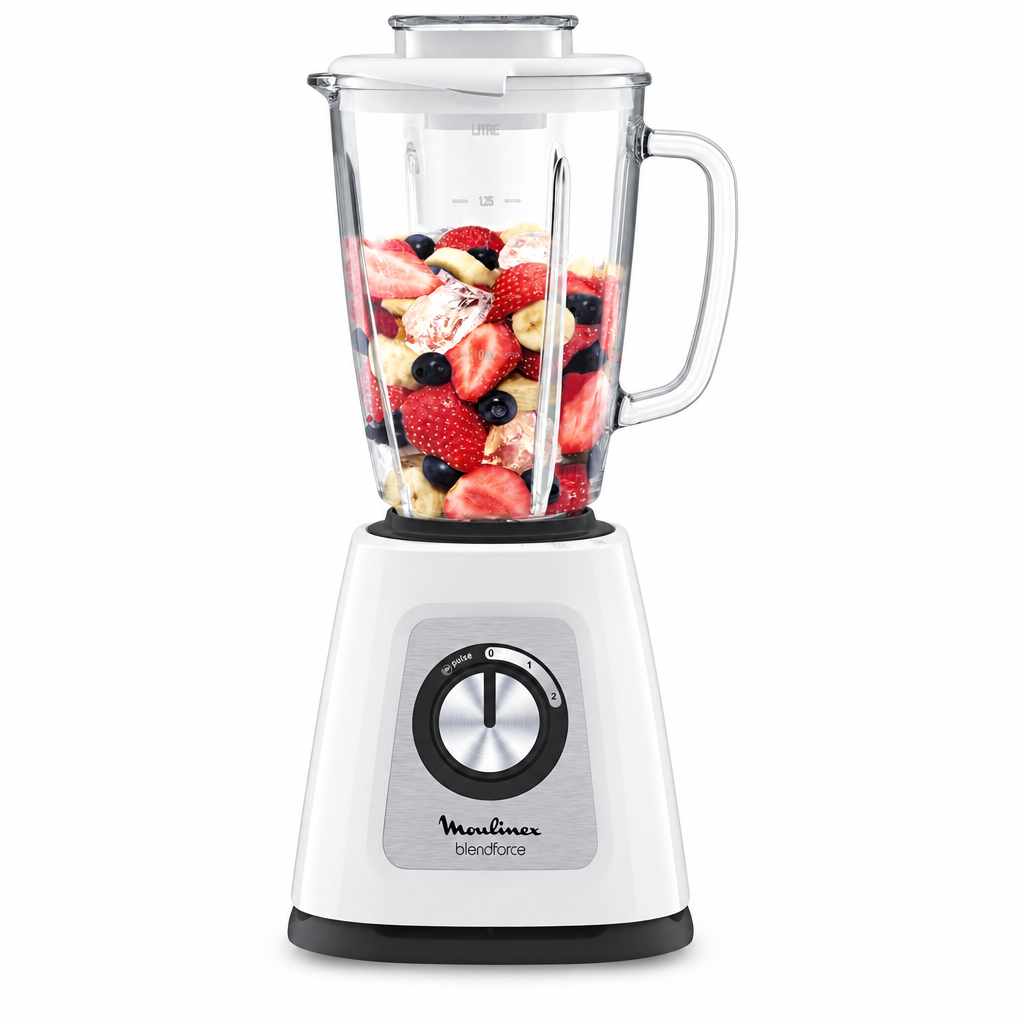 Moulinex BlendForce 700W blender with a 1.75L glass jug, grinder and chopper | LM438127