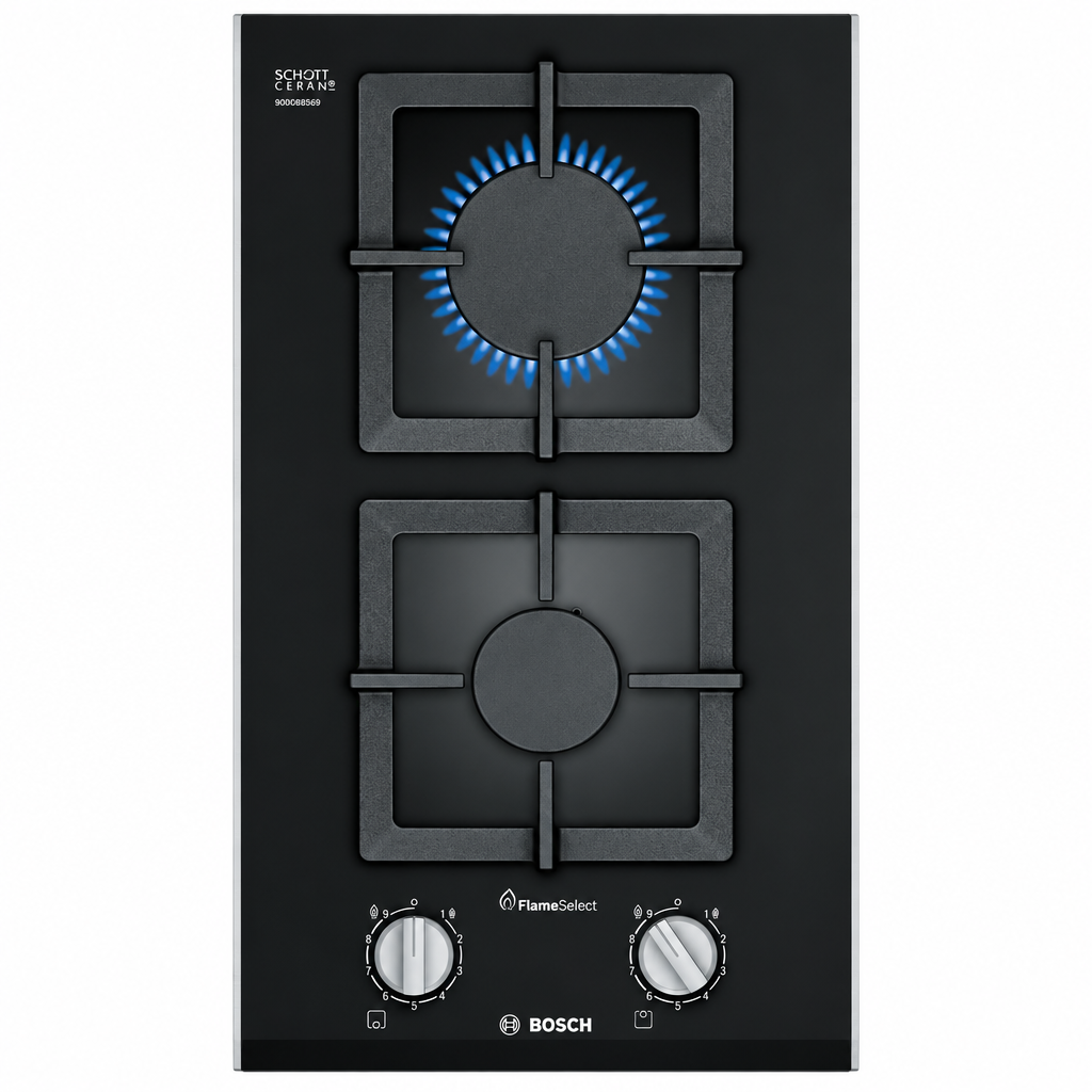 Bosch PSB3A6B20 Series 6 Domino Gas Hob, 30cm, Black