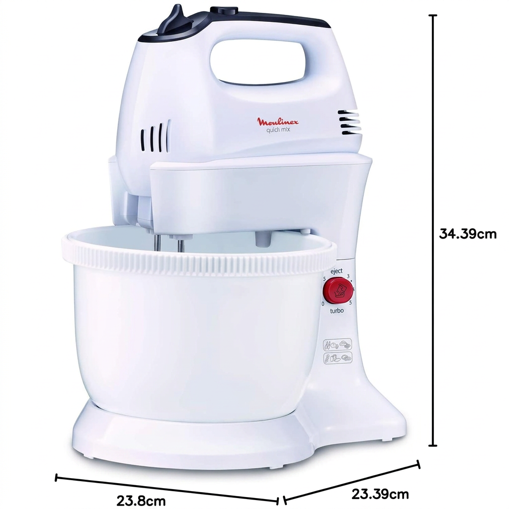 MOULINEX Hand mixer with plastic bowl 3.5 l