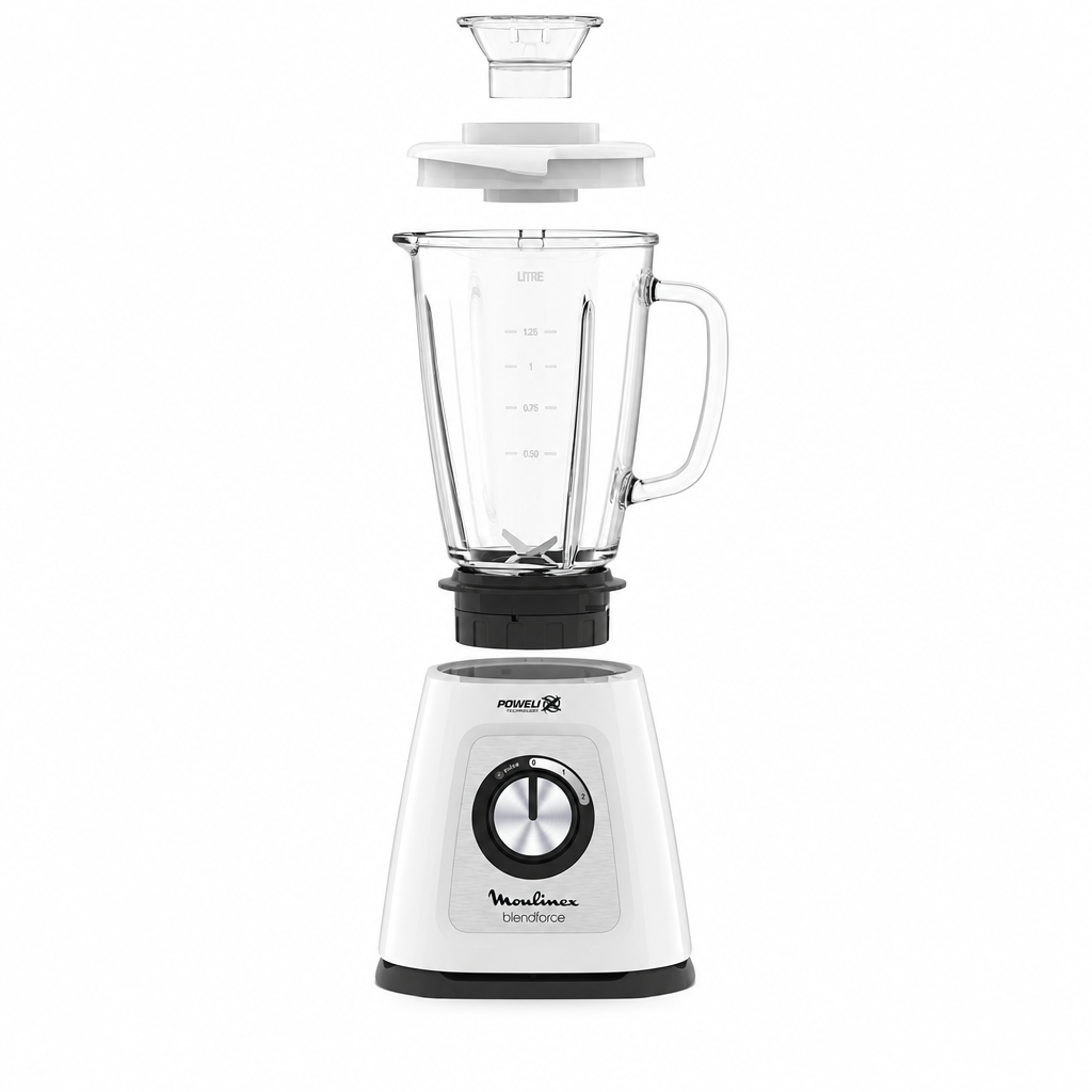 Moulinex BlendForce 700W blender with a 1.75L glass jug, grinder and chopper | LM438127