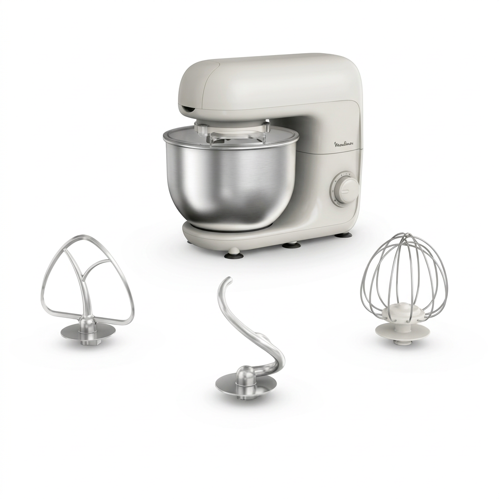 Moulinex Bake Essential Stand Mixer 4.8L, 800W | QA160127