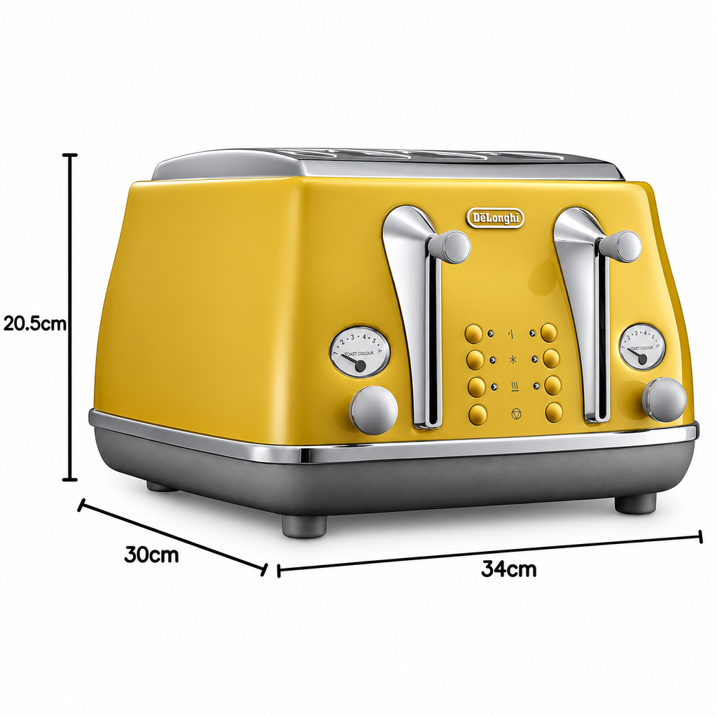 De'Longhi Icona Capitals 4-Slice Toaster | CTOC4003.Y