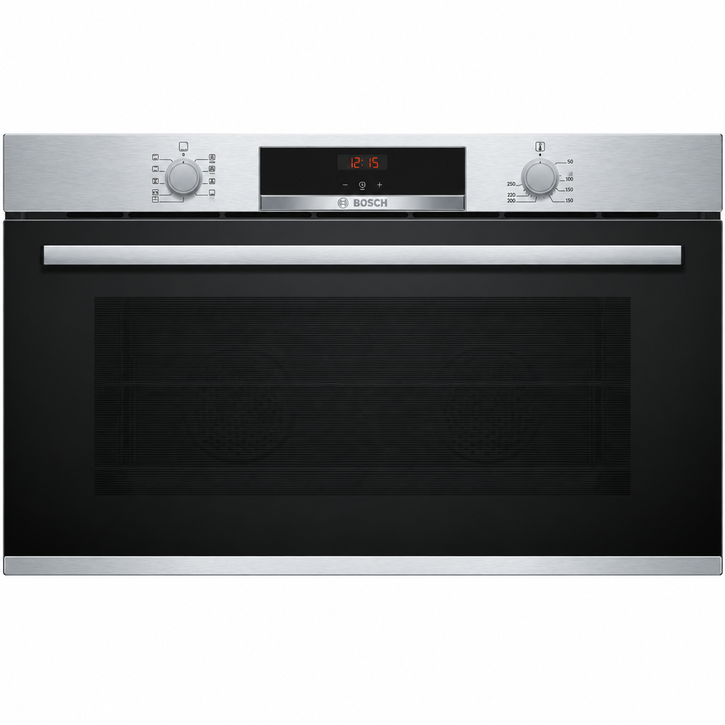 Bosch VBC514CR0 Series 4 Built-In Oven, 90cm, 85L, Stainless Steel