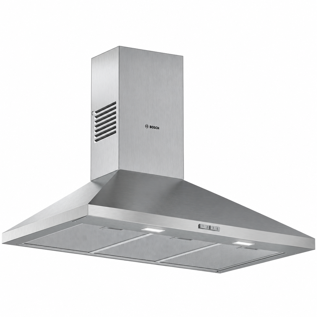 Bosch DWP94BC50B Series 2 Wall-Mounted Cooker Hood, 90cm, Stainless Steel