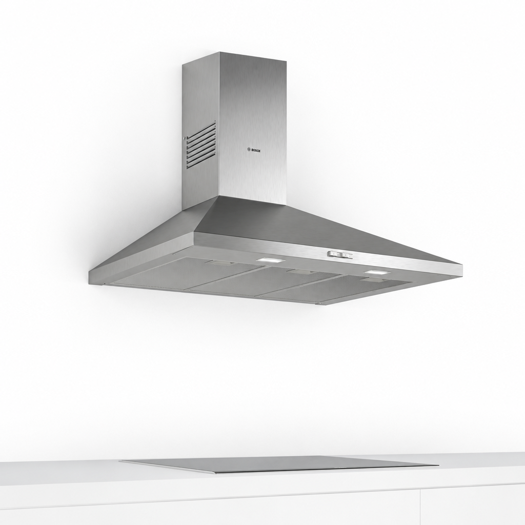 Bosch DWP94BC50B Series 2 Wall-Mounted Cooker Hood, 90cm, Stainless Steel