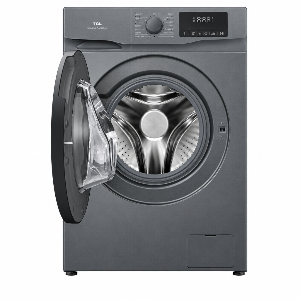 TCL washing machine with door open
