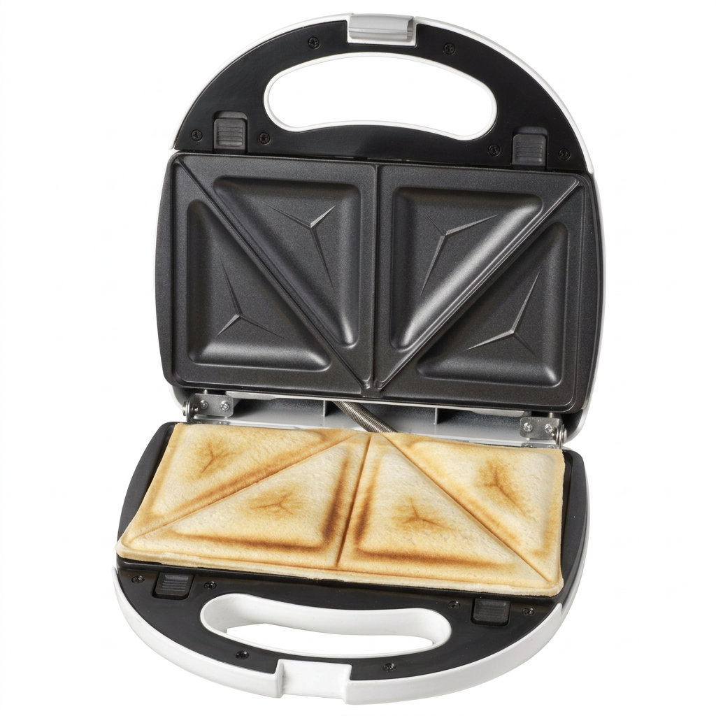 Kenwood Sandwich Maker 2 In 1 (Sandwich And Grill/Griddle) Dual Plate Press For Toasties | Paninis & Snacks | Easy To Use & Clean | Non-Stick Plates | Compact Size Bread Toaster