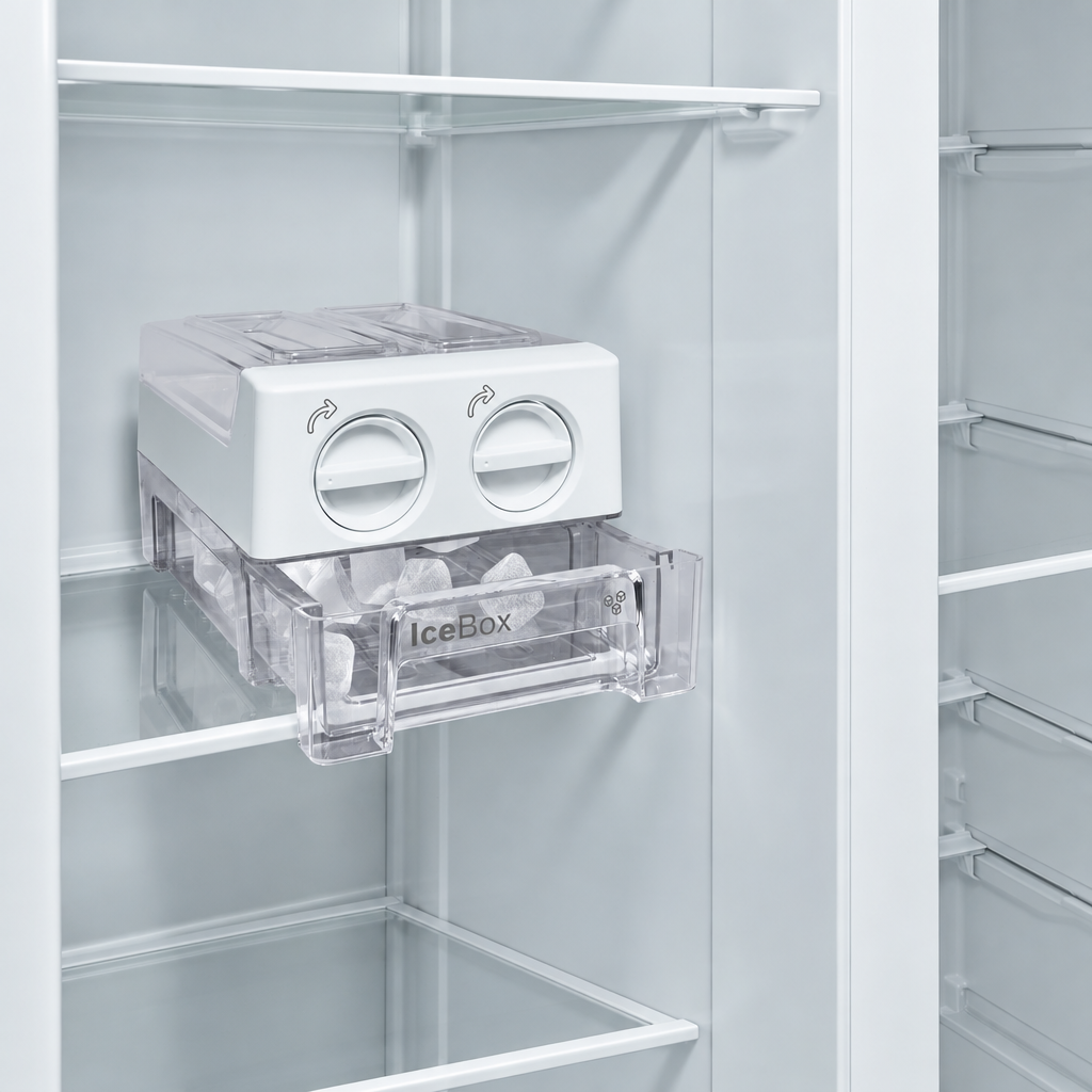 Bosch KAN93VIFPG Series 4 Side-by-Side Fridge Freezer, 616L, Stainless Steel