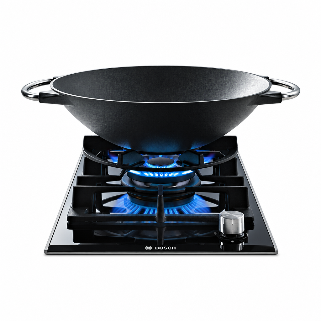 Bosch PRS9A6D70 Series 8 Gas Hob, 90cm, Black
