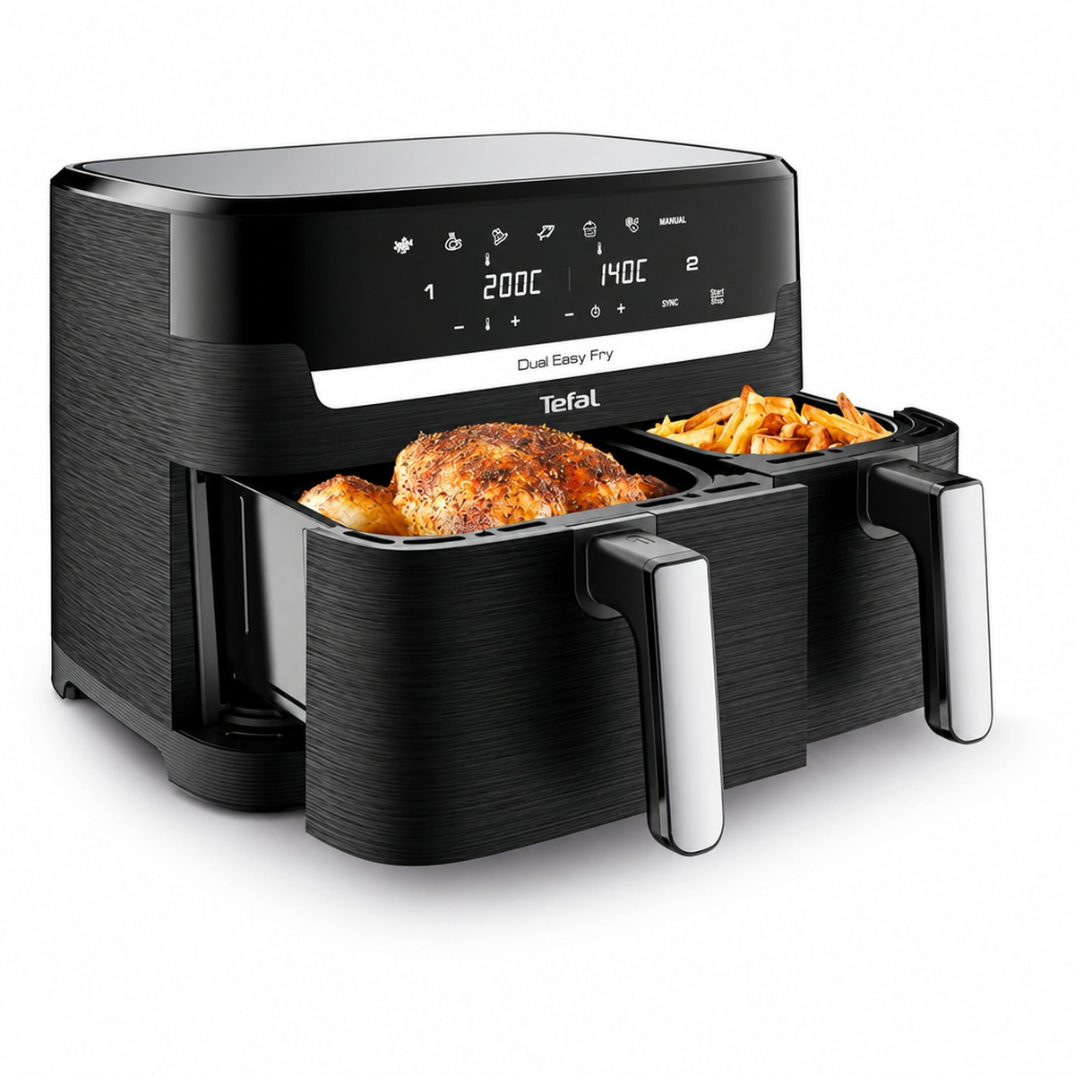 Tefal Dual Easy Fry 8.3L Dual-Drawer Air Fryer | EY901840