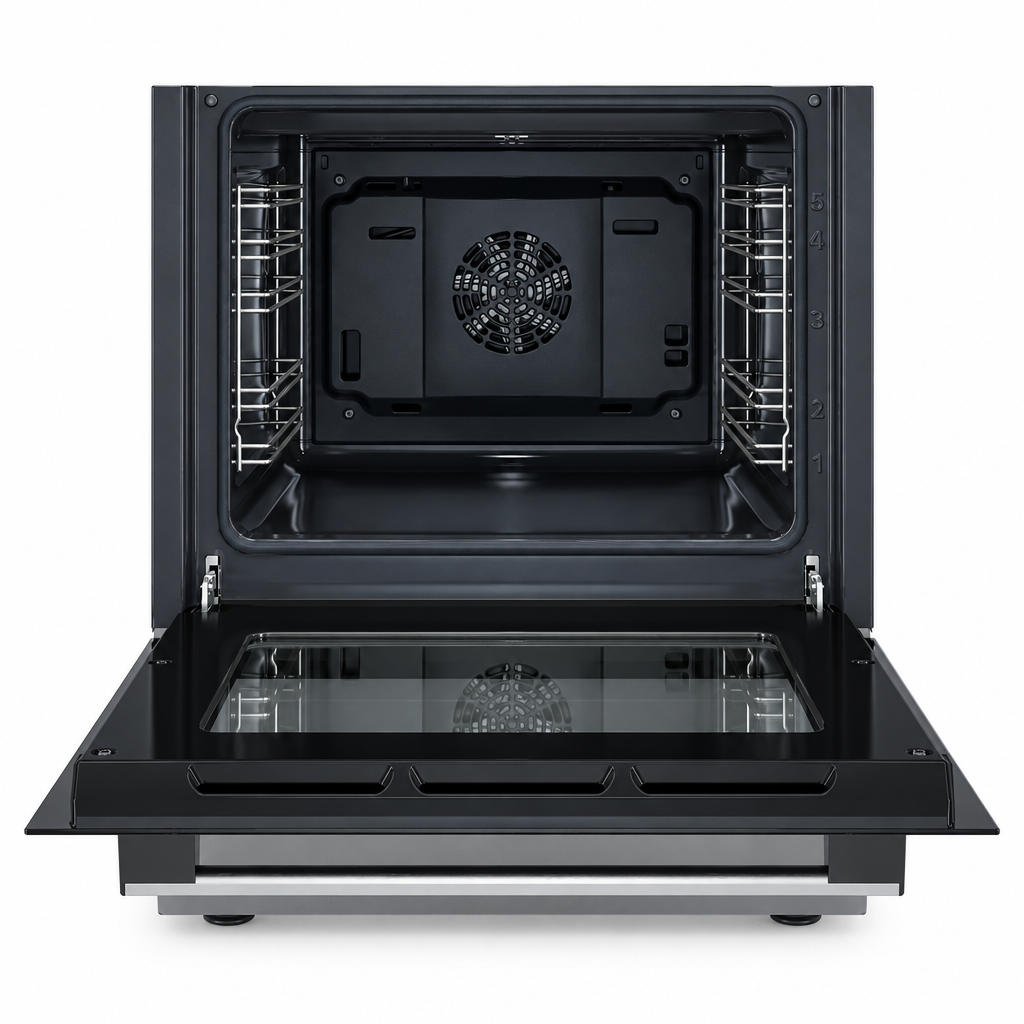 Bosch HXA050F50S Series 2 Dual Fuel Cooker, 60cm, Stainless Steel