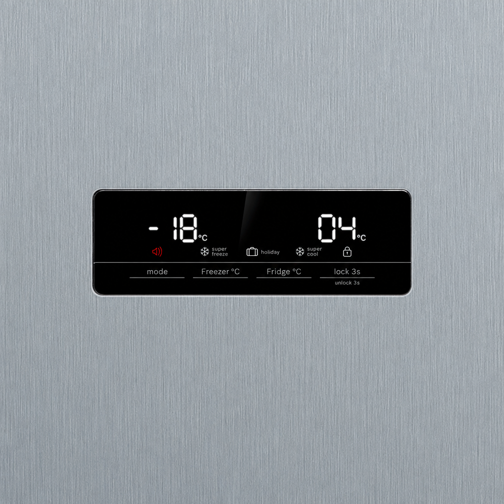 Bosch KAN93VIFPG Series 4 Side-by-Side Fridge Freezer, 616L, Stainless Steel