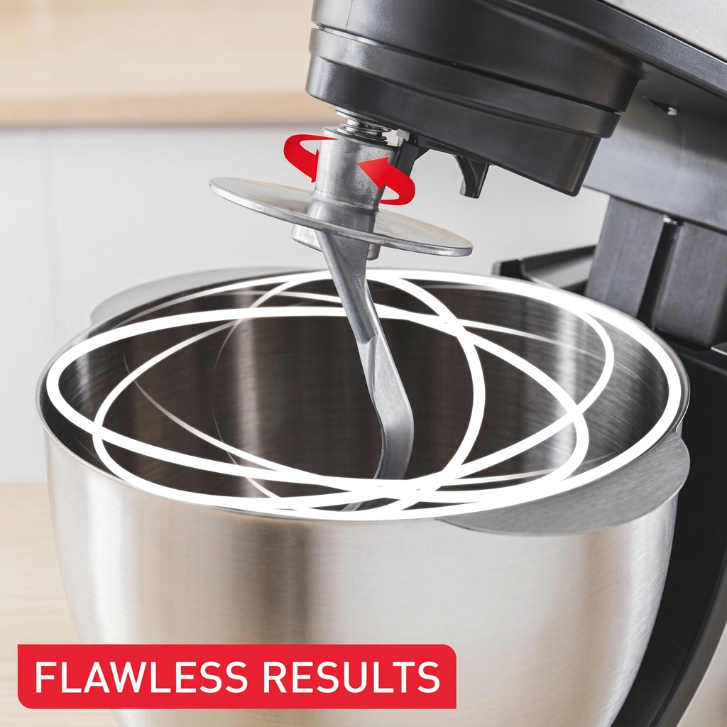 Moulinex Bake Essential Stand Mixer 4.8L, 800W | QA160127