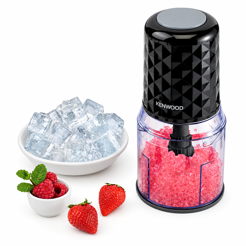 KENWOOD Chopper 400W Electric Food Chopper with 500ml Bowl | Dual Speed, Stainless Steel Quad Blade | Rubber Lid | Ice Crush