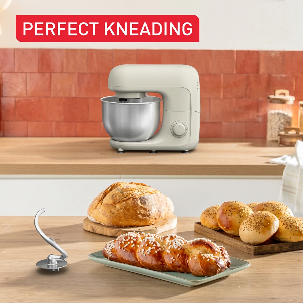 Moulinex Bake Essential Stand Mixer 4.8L, 800W | QA160127