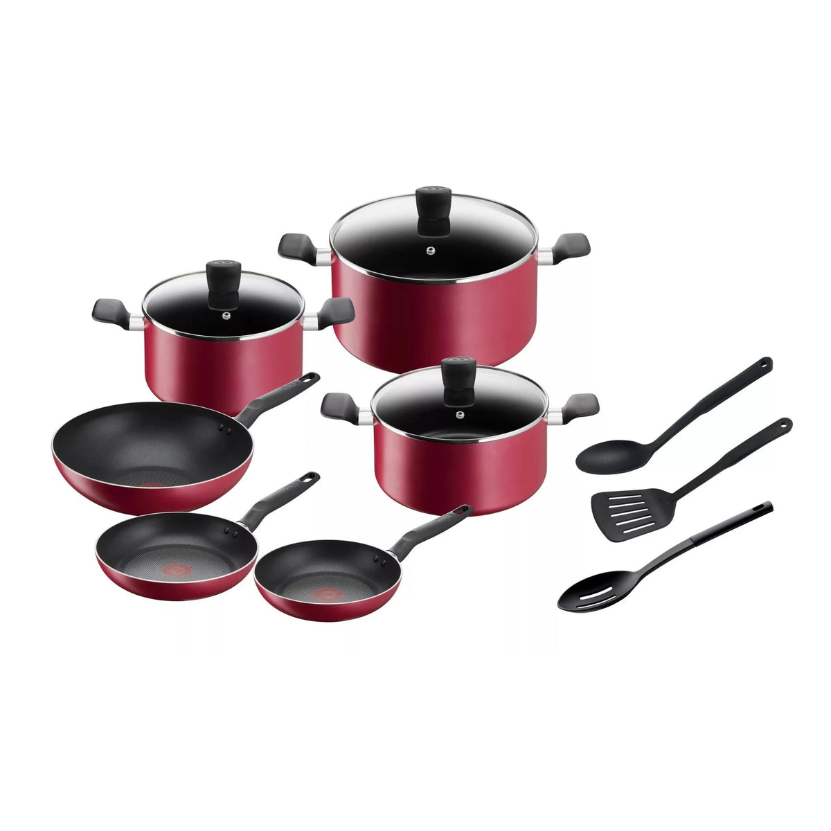 Tefal Super Cook 12-Piece Non-Stick Cookware Set | B460SC84