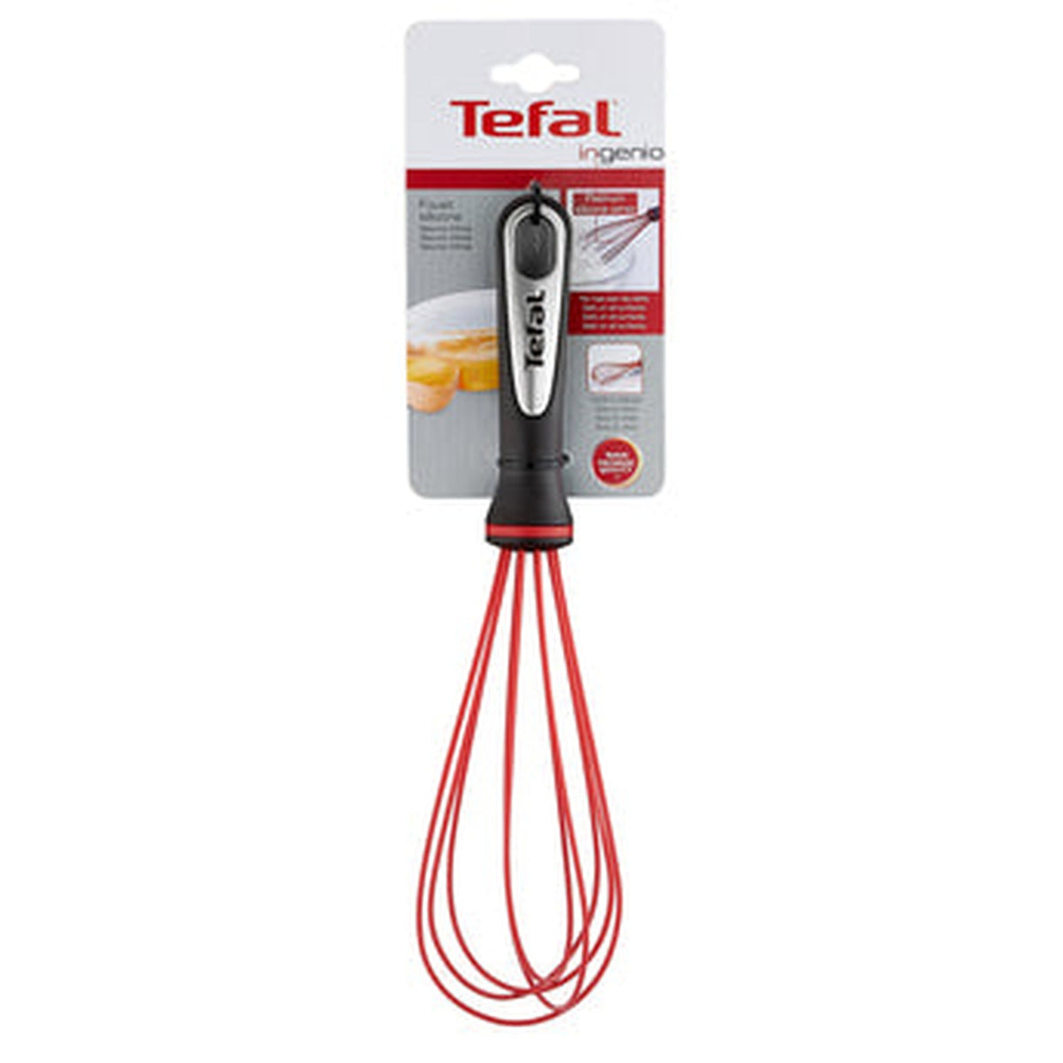 Tefal Ingenio Silicone Whisk, Black & Red | K2071714