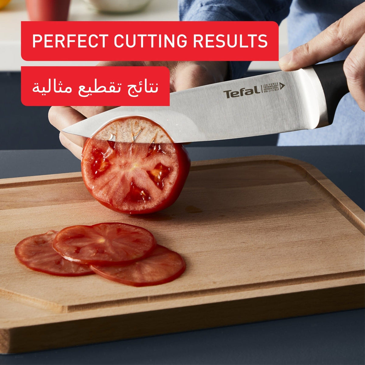 Tefal Ice Force 4-Piece Knife Block Set | K2324S74