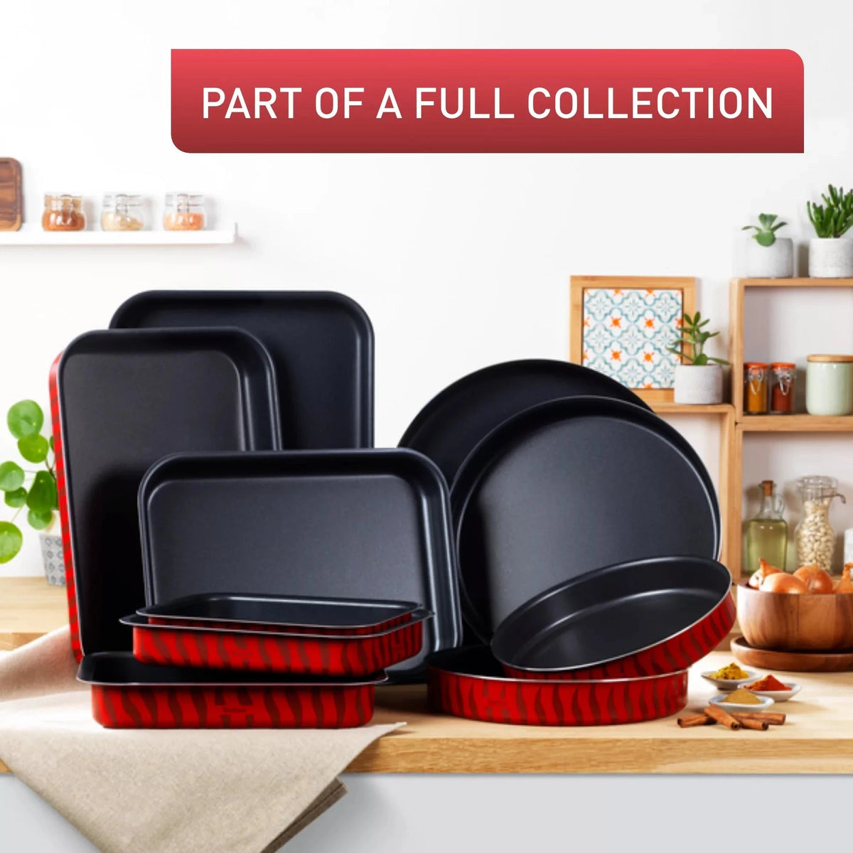 Tefal Les Specialistes 4-Piece Round Kebbe Dishes Set | J5716983