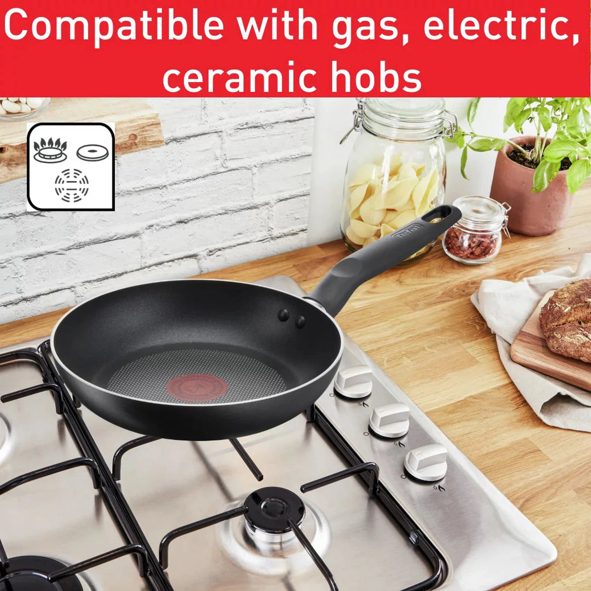 Tefal Super Cook 7-Piece Non-Stick Cookware Set | B459S784