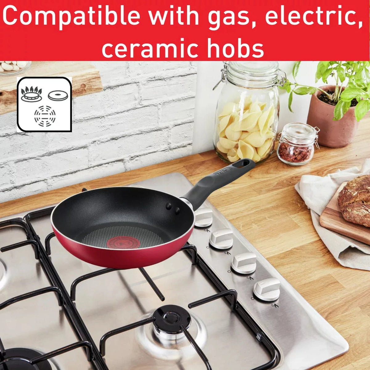 Tefal Super Cook 5-Piece Non-Stick Cookware Set | B460S584