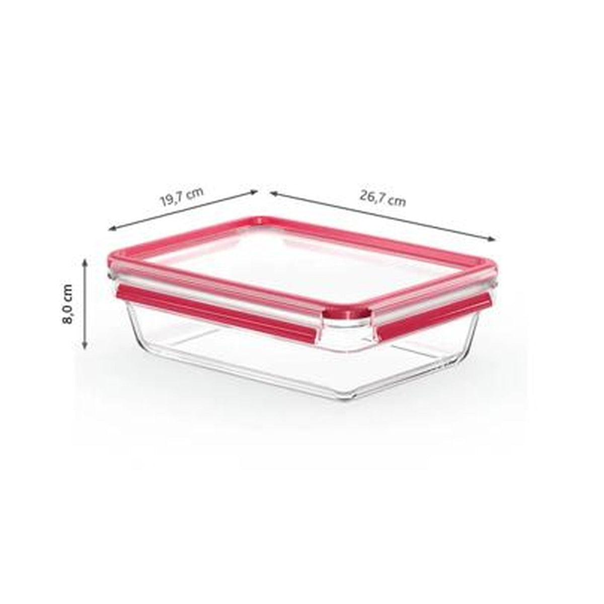 Tefal MasterSeal Glass Food Container 2L Rectangular | N1041110