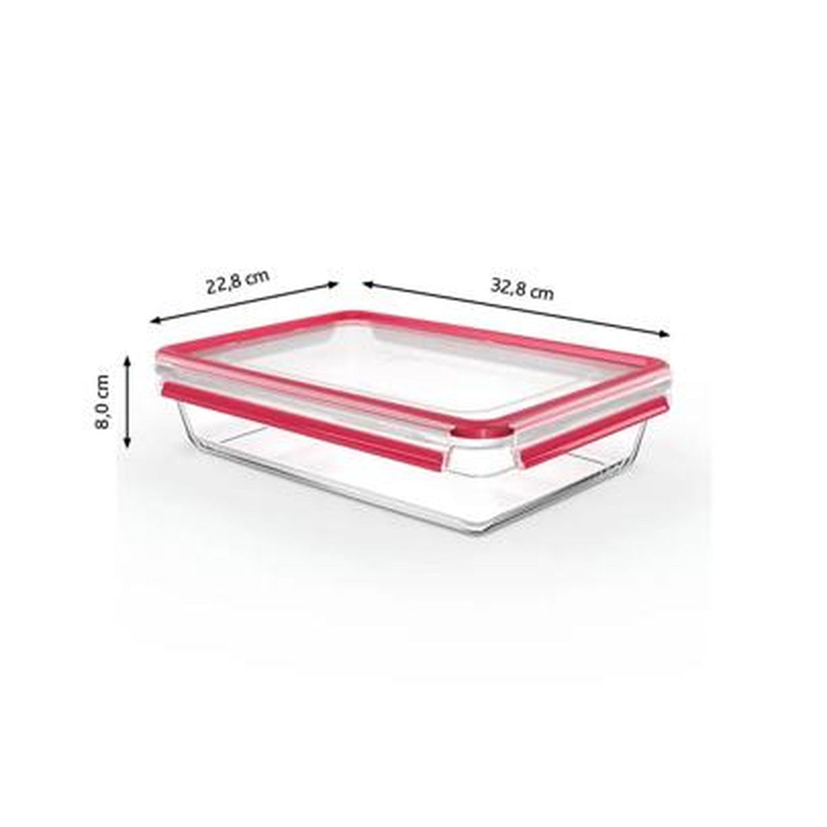 Tefal MasterSeal Glass Food Container 3L Rectangular | N1041210