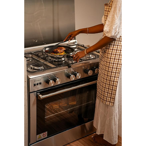 Venus 4 Gas Bunners + 2 Electric Plates | 90x60cm | Multi-Function Cooker | VC9642BX