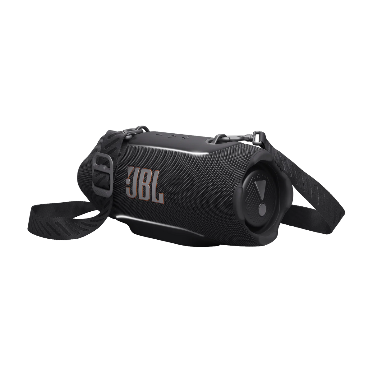 JBL Xtreme 5 portable Bluetooth speaker, black - three-quarter right view