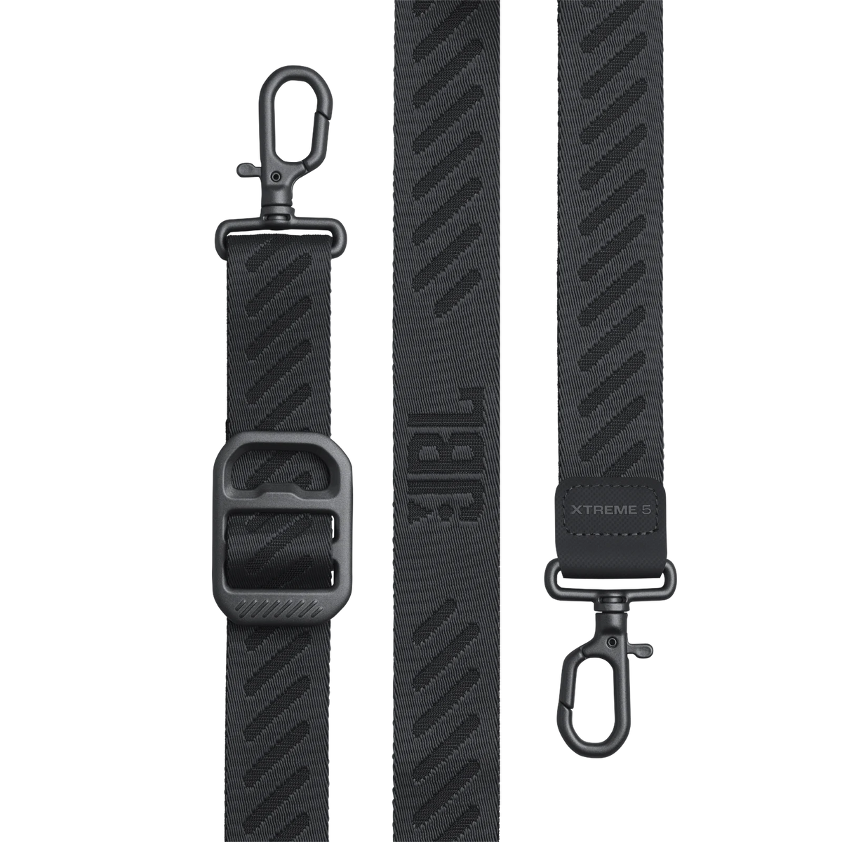JBL Xtreme 5 portable Bluetooth speaker, black - shoulder strap detail