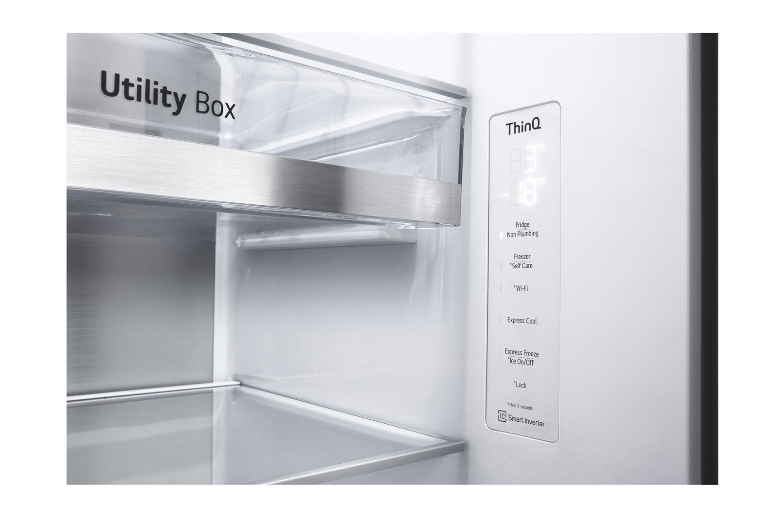 LG 674L Side-by-Side Fridge with UVnano Water Dispenser | L257KLKW