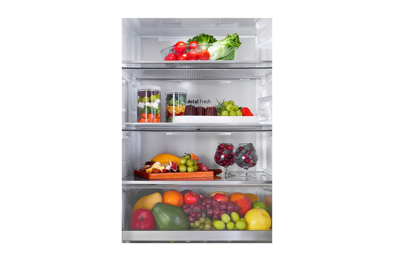 LG 349L InstaView Bottom Freezer Refrigerator Essence Black Steel | GC-V459FSKW