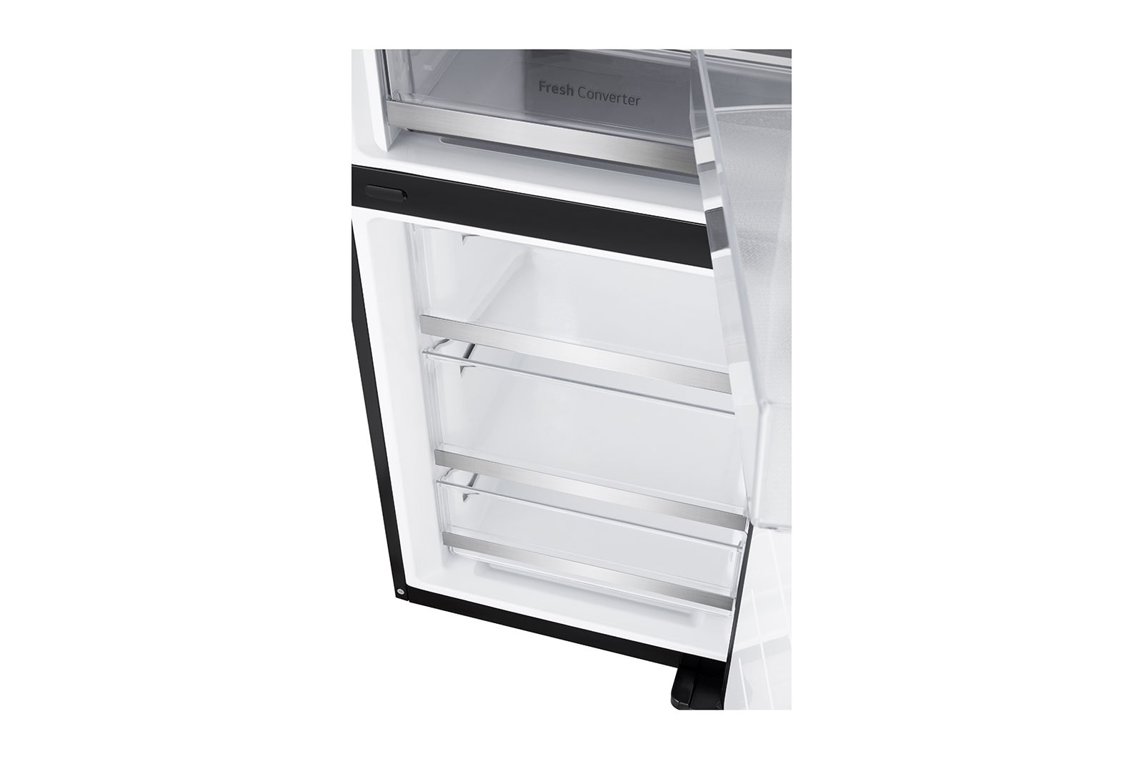 LG 349L InstaView Bottom Freezer Refrigerator Essence Black Steel | GC-V459FSKW