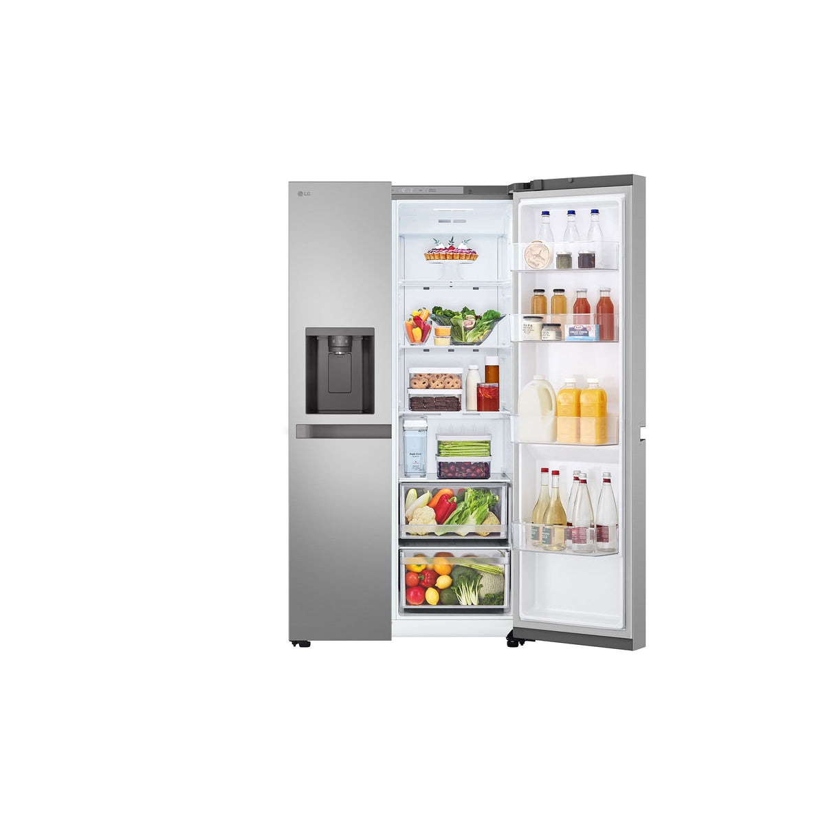 LG Side-by-Side Refrigerator with Linear Cooling