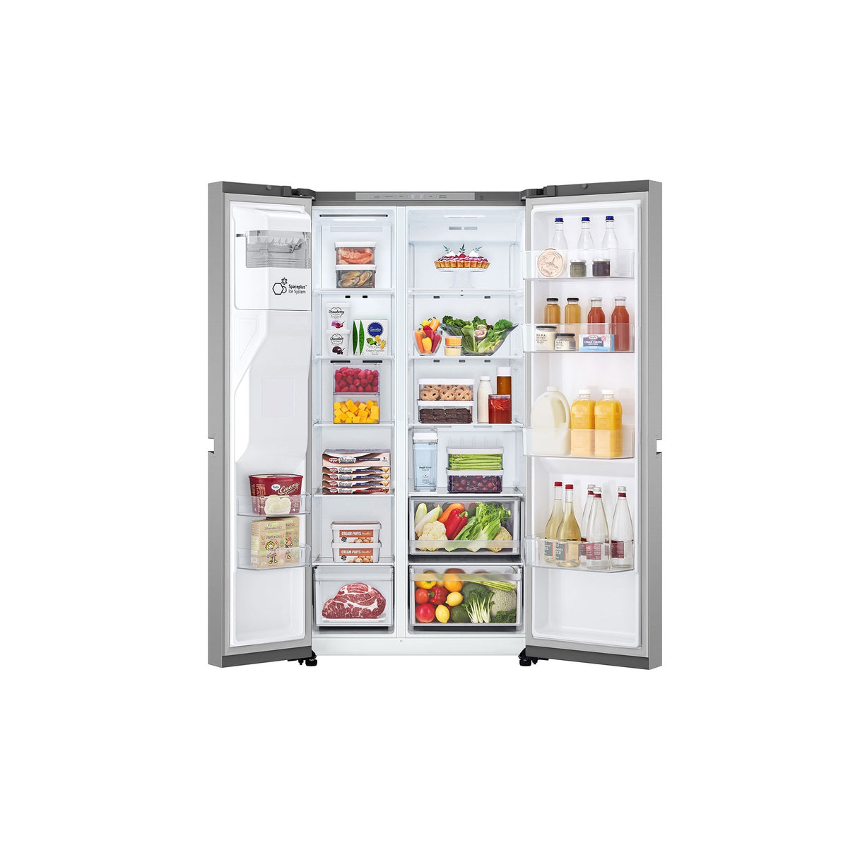 LG Side-by-Side Refrigerator with Linear Cooling