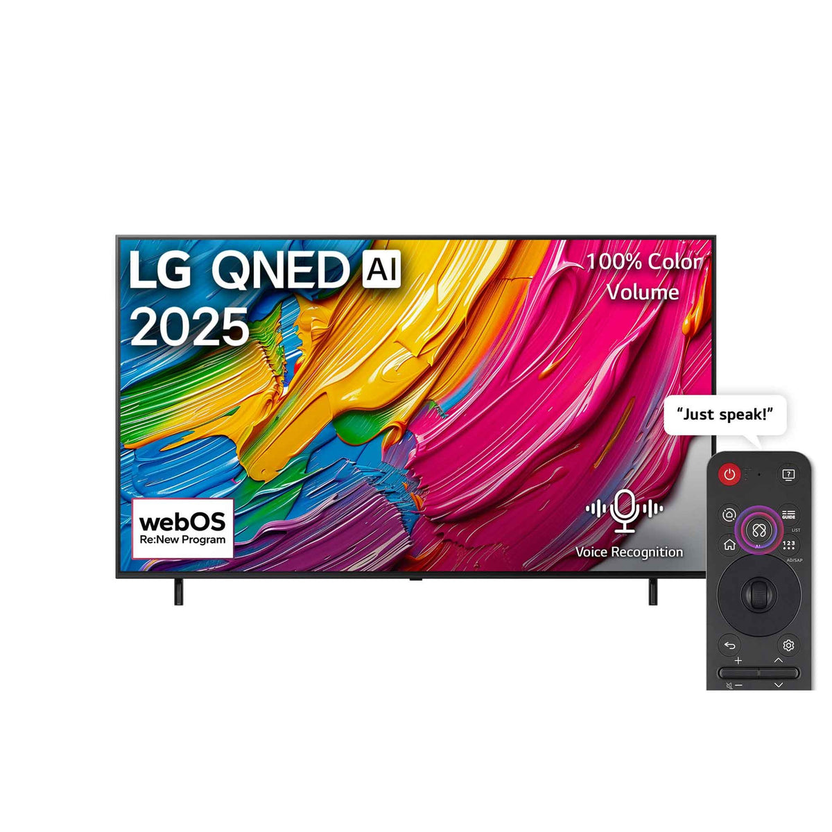 65 inch LG QNED AI QNED80 4K Smart TV AI Magic remote HDR10 webOS25 2025