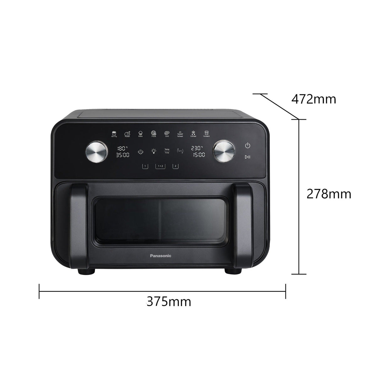 Panasonic NF-BC1000 9.6L Flex Air Fryer 2450W with Gentle Steam (NF-BC1000KUA)