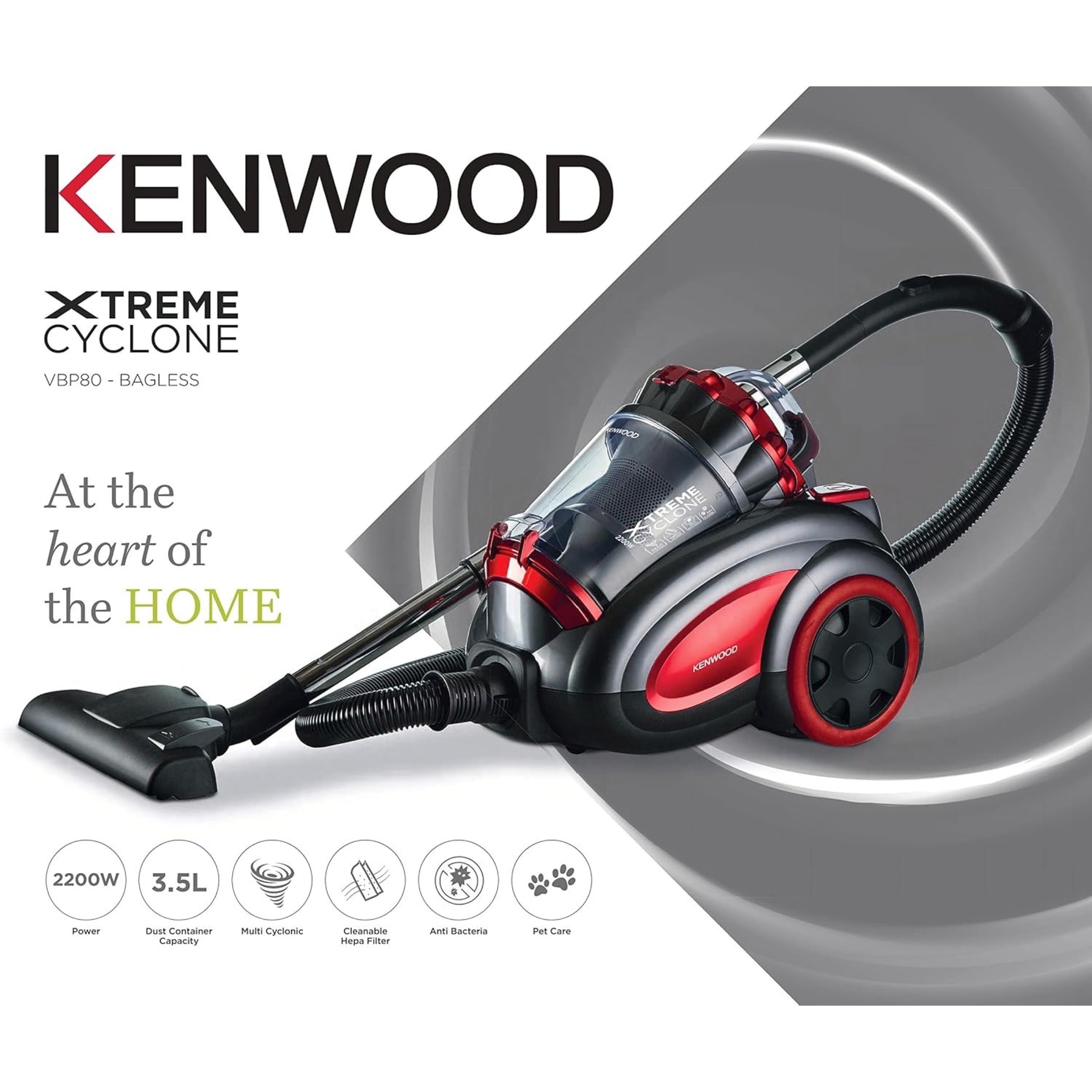 Kenwood Xtreme Cyclone Vacuum Cleaner 2200W | VBP80