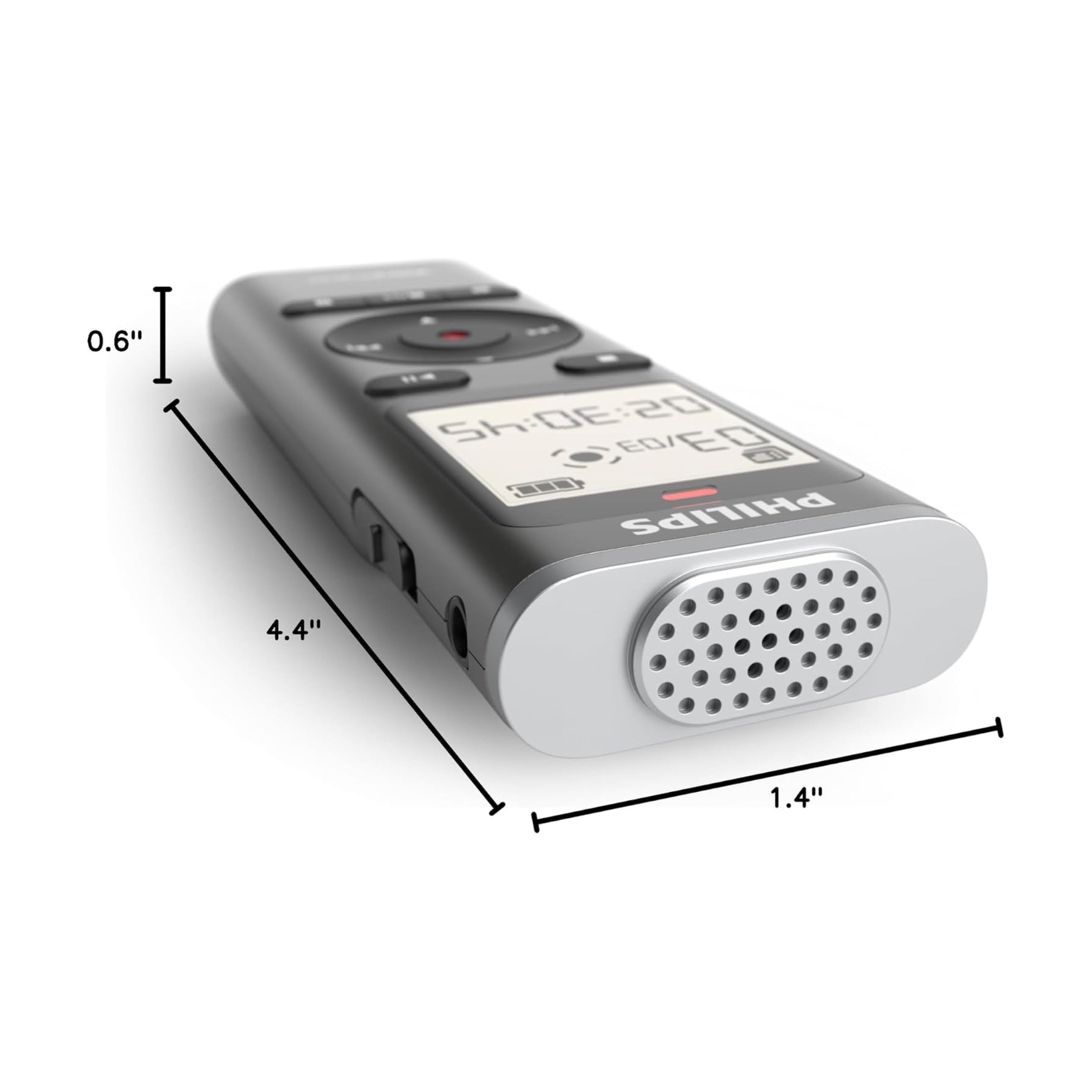 Philips DVT1170 VoiceTracer | Audio Recorder | 360° Microphone for Excellent Sound