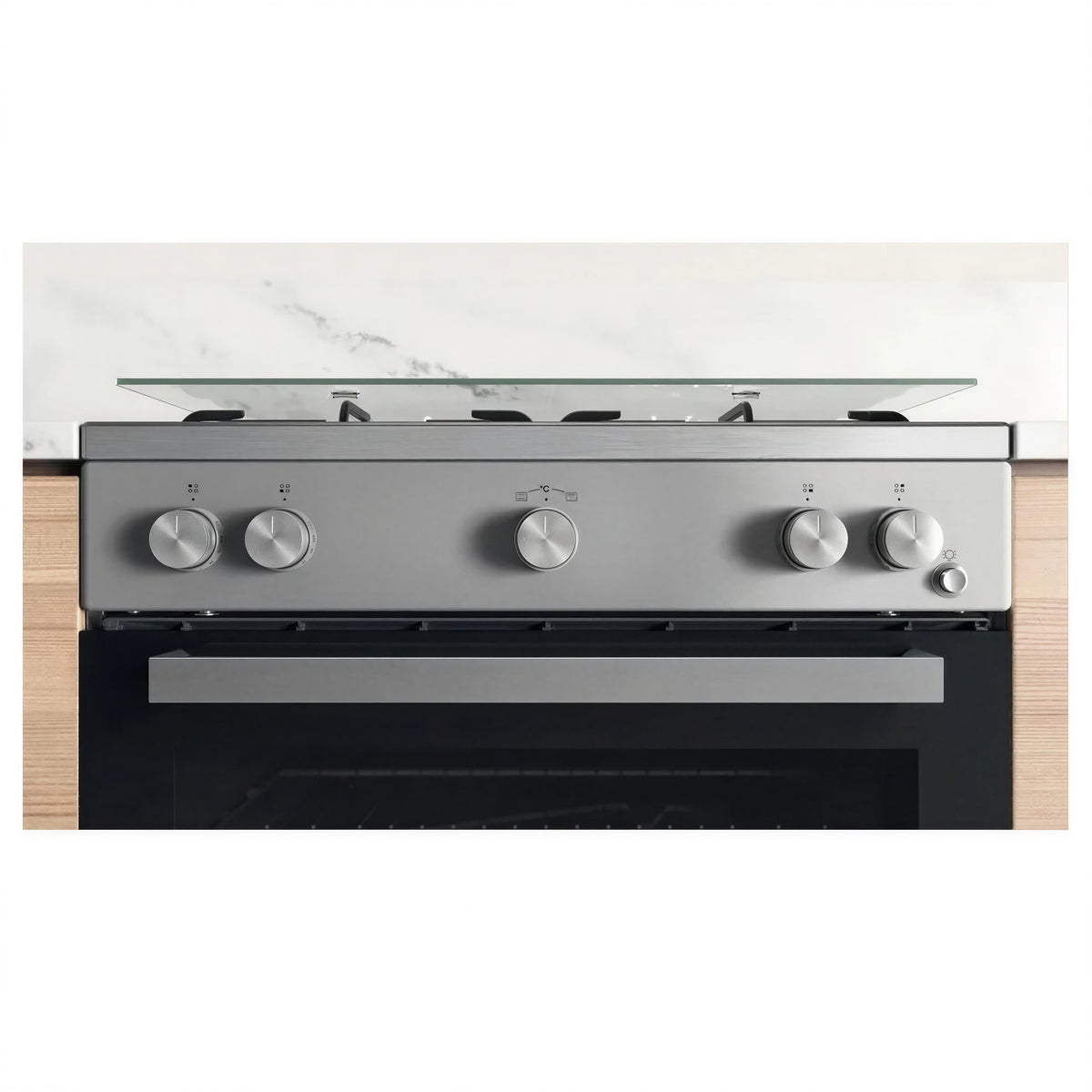 Ariston Stainless Steel Full Gas Cooker  60x60cm |  AS67G1MCX