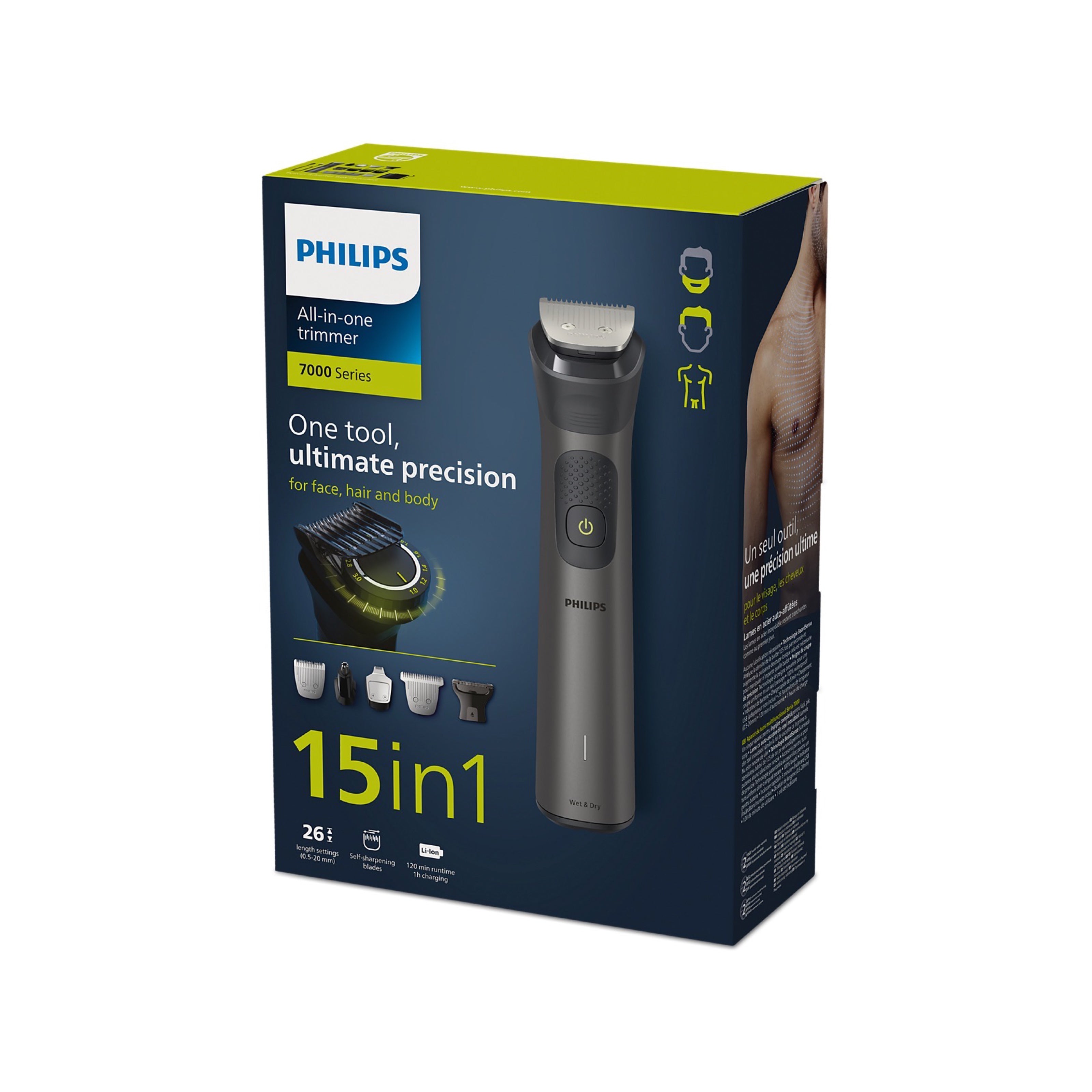 Philips All-in-One Trimmer | 15 in 1 Multigroom | 7000 Series