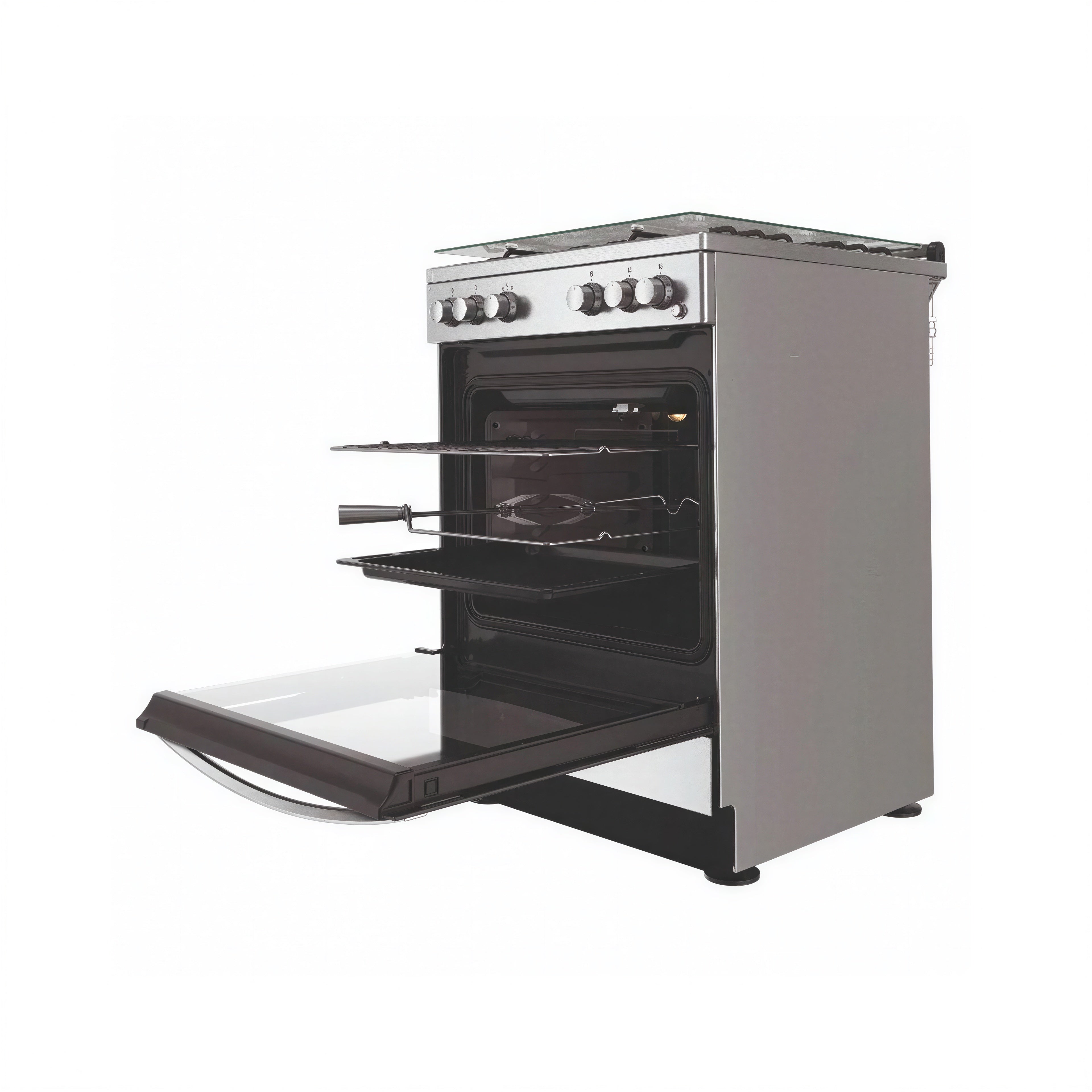 Indesit  Stainless Steel Full Gas Cooker 60x60cm | IS67G1PCX